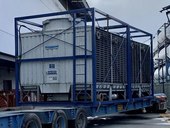 Temporary cooling tower installed by Solutions Plus