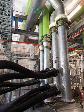 Flexible Hoses Connected to Fixed Piping